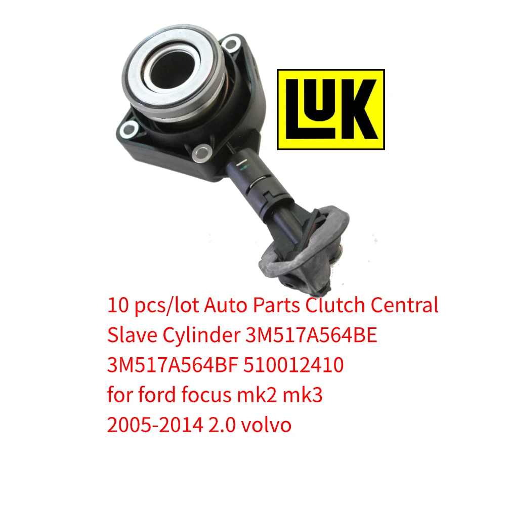 

10 pcs/lot Auto Parts Clutch Central Slave Cylinder 3M517A564BE 3M517A564BF 510012410 for ford focus mk2 mk3 2005-2014 2.0 volvo