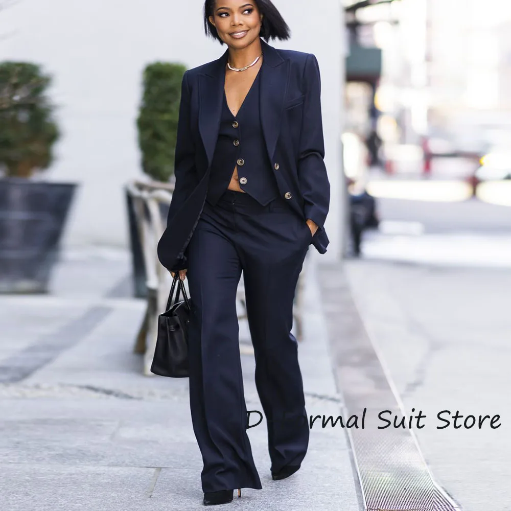 Women's 3Piece Suit Single-breasted Slim Fit Blazers Bussiness Office Lady Suits For Women بذلات بليزر نسائية