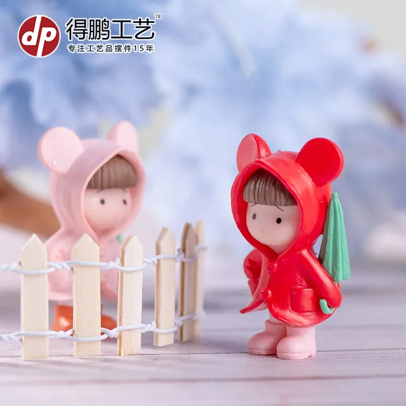 2 шт. оптовая продажа плащ Mengmeng зонтик для пары микропейзажный набор украшение