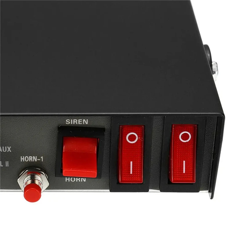 200W 9 Sound Loud Warning Alarm Police Fire Siren Horn PA Speaker MIC System Microphone Host
