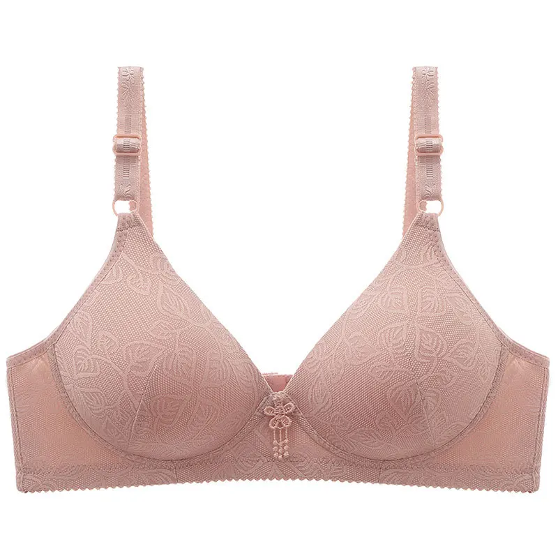

Bra Women Gathered Comfortable Underwear Traditional Thin Mold Cup Women's Creamy Smooth Bra