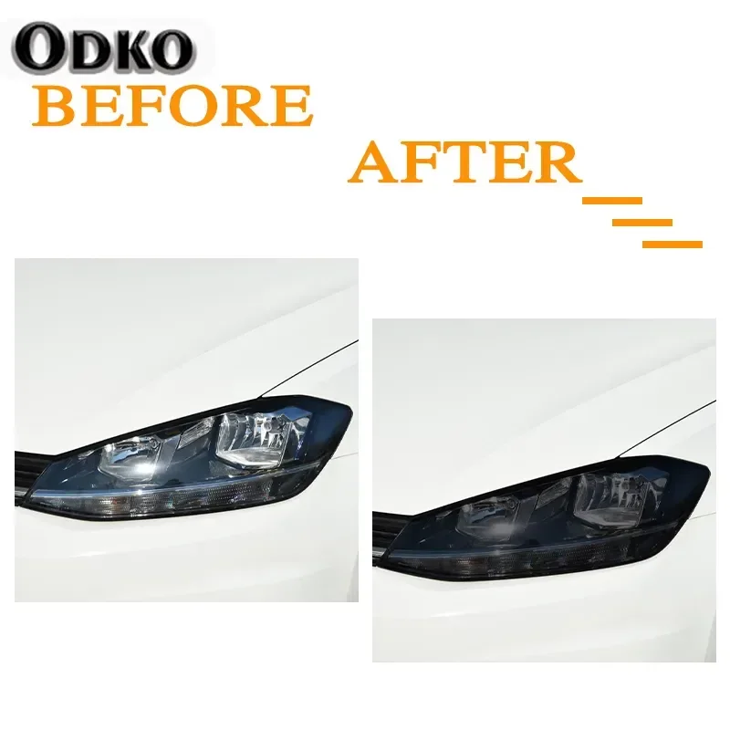 Тинт для автомобильной фары Черная защитная пленка прозрачная наклейка из ТПУ