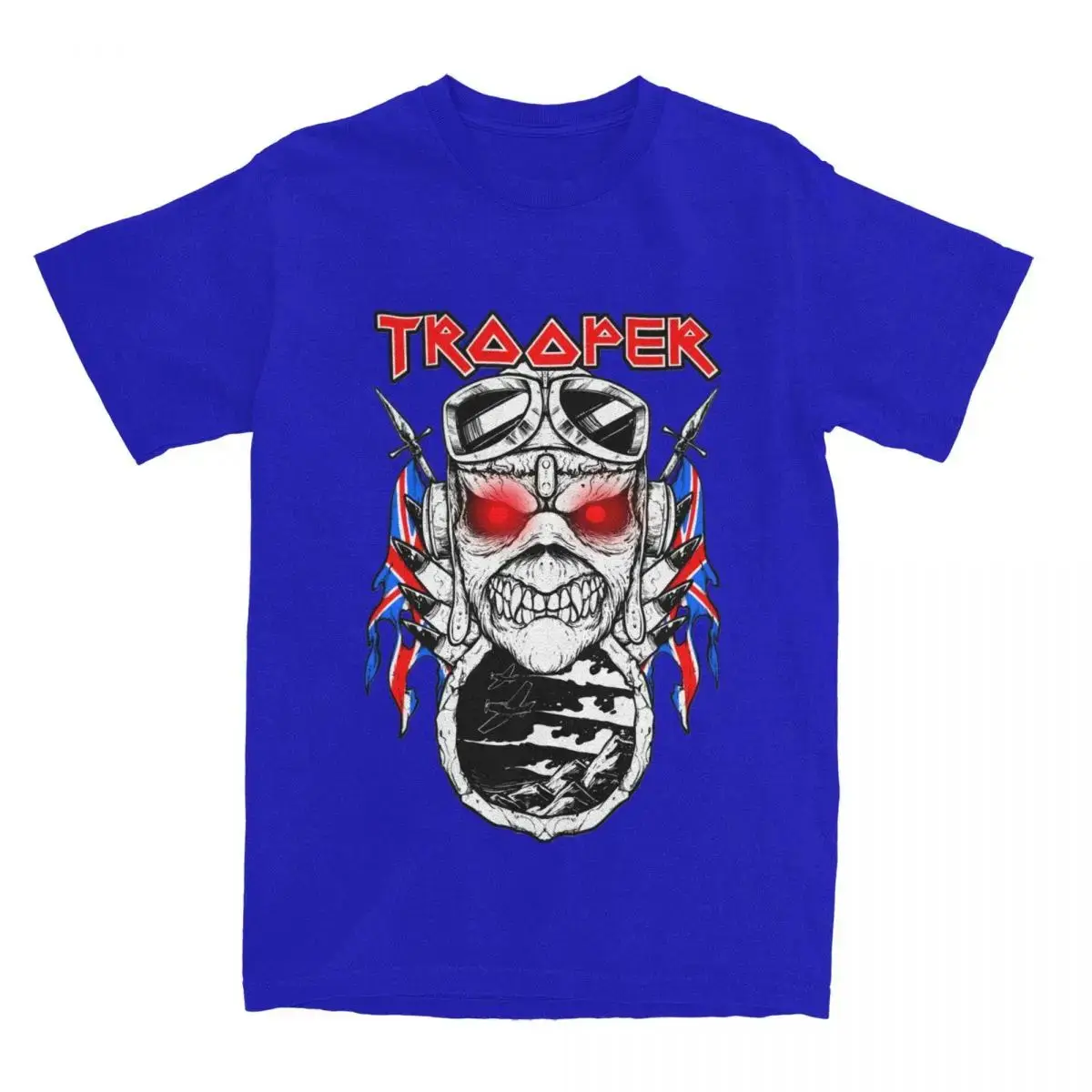 Футболка Kawaii Trooper Ironmaiden в стиле унисекс из 100% хлопка с коротким рукавом и круглым