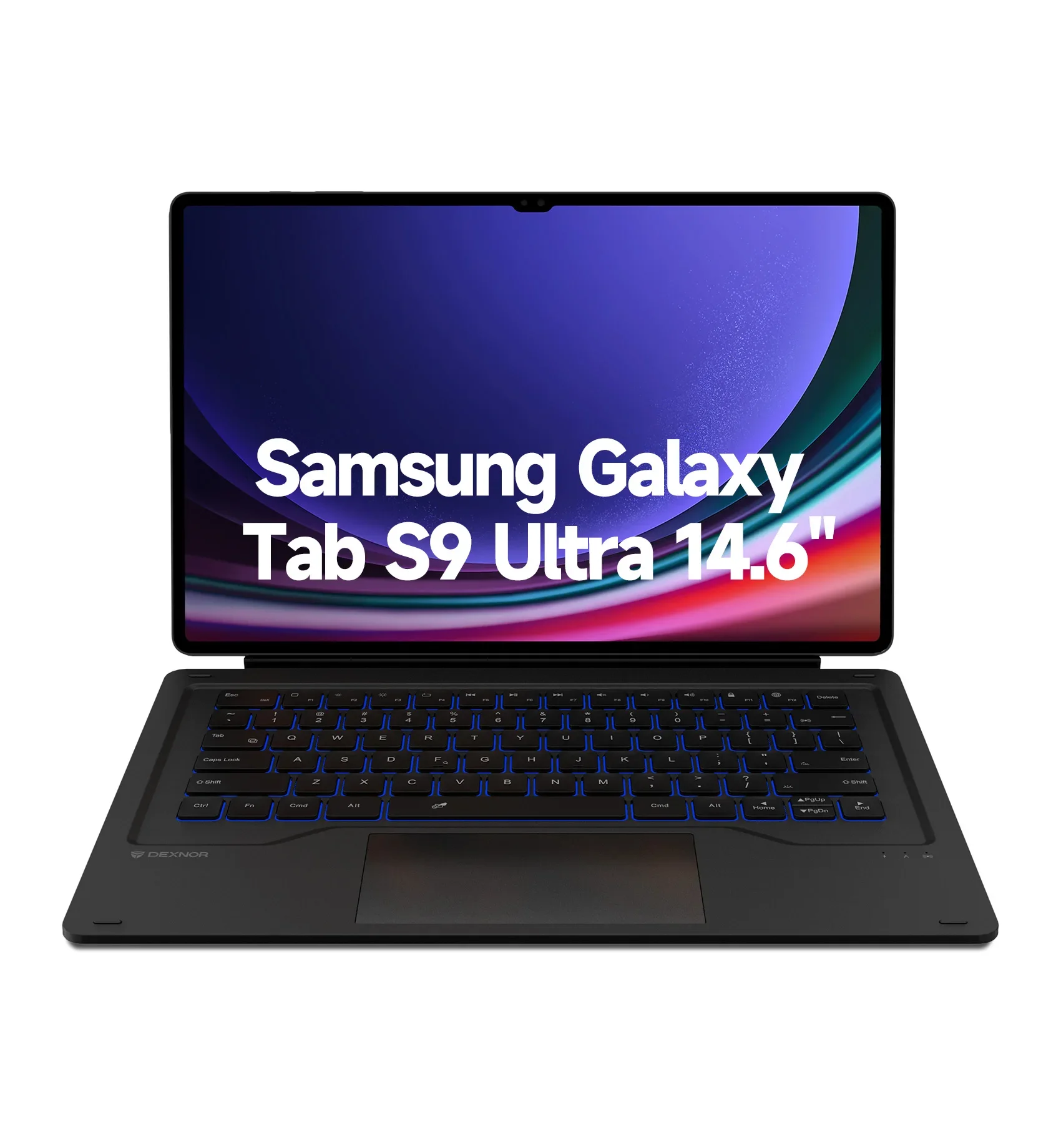 Фото Магнитная съемная клавиатура-обложка для планшета Samsung Galaxy Tab S9 Ultra 14.6 дюймов (SM-X910/X916B) с мультитач-трекпадом №2