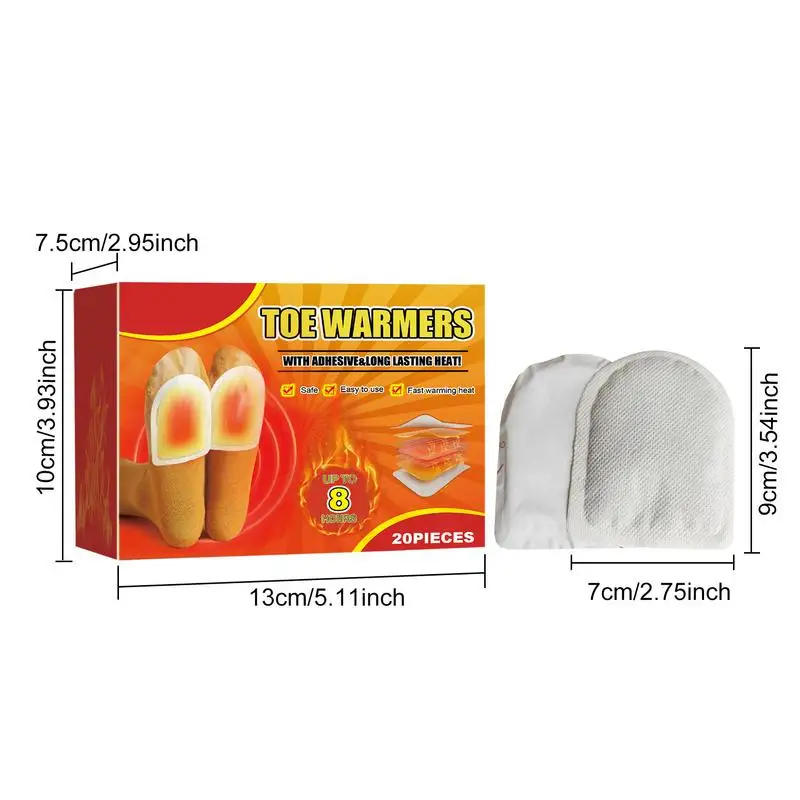 10/20 шт. термогрелки для ног без запаха