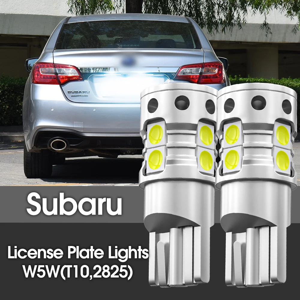2 Светодиодных Фонаря Номерного Знака W5W T10 Canbus Для Subaru Legacy Forester Impreza Outback Tribeca BRZ WRX