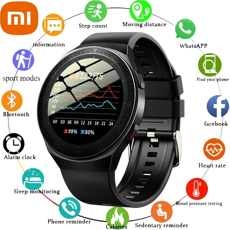 

xiaomi Smart Watch Men 8G Memory Music Bluetooth Call Smartwatch Full Touch Screen Waterproof Recording Bracelet For IOS Android