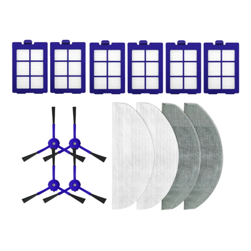 

14Pcs Replacement Parts Kit For Eufy X8 Robotic Vacuum Cleaner Accessories Washable Hepa Filter Side Brush Mop Cloth