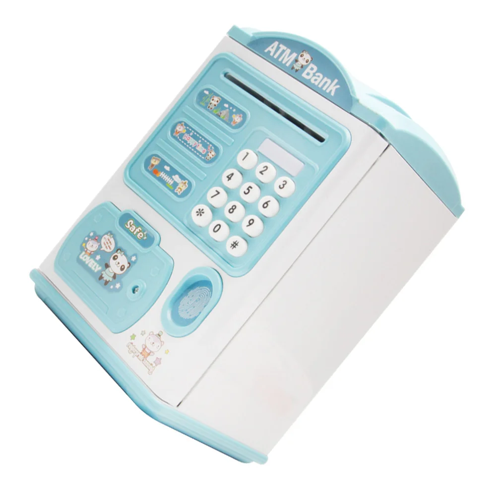 

Копилка с мультяшным рисунком, копилка для денег с идентификацией по отпечатку пальца, батарея