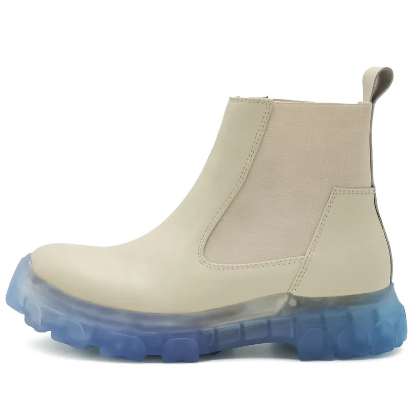 

Rmk Owews High-quality Men's Shoes Bottom Layer Leather Martin Boots Casual High-top Shoes Chelsea Boots Tops