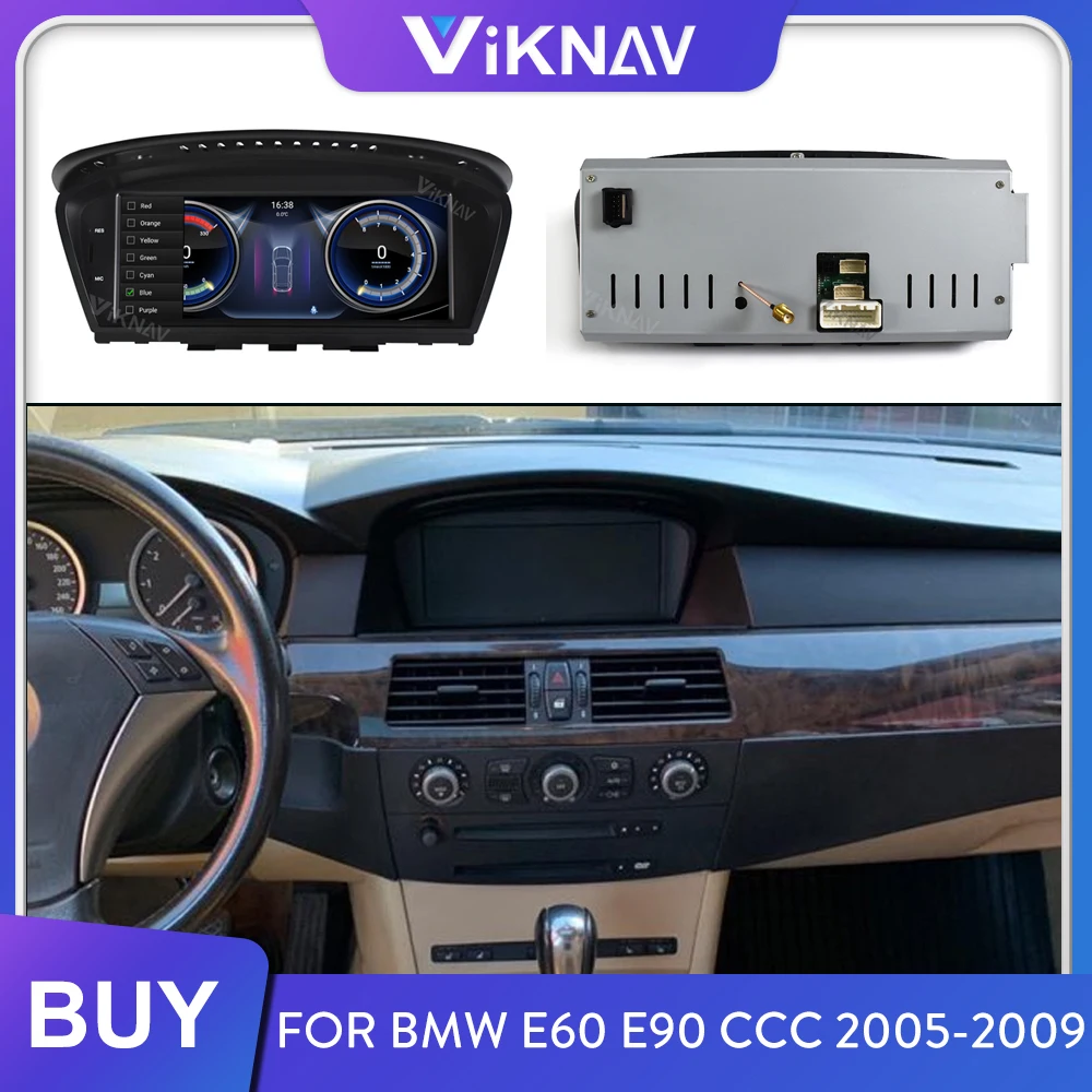 

Автомагнитола на Android 10 для BMW E60 E90 CCC 2005 2006 2007 2008 2009, автомобильный стереоприемник, Автомобильный мультимедийный плеер с GPS-навигацией