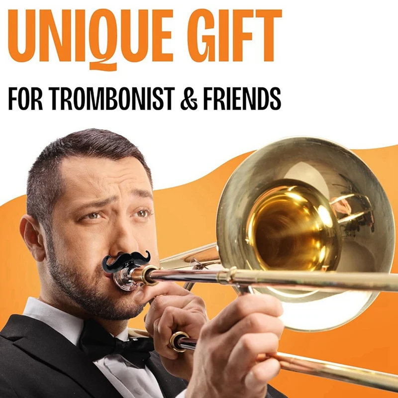 Комплект из 2 усов на клипсе для тромбона с защитным чехлом Усы прочными ручками