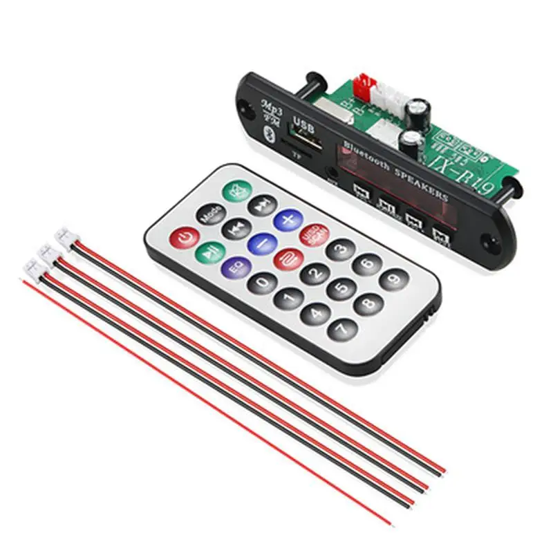 

2*40 Вт усилитель MP3 плеер декодер плата 7 в-20 в Bluetooth 5,0 автомобильный Радиомодуль