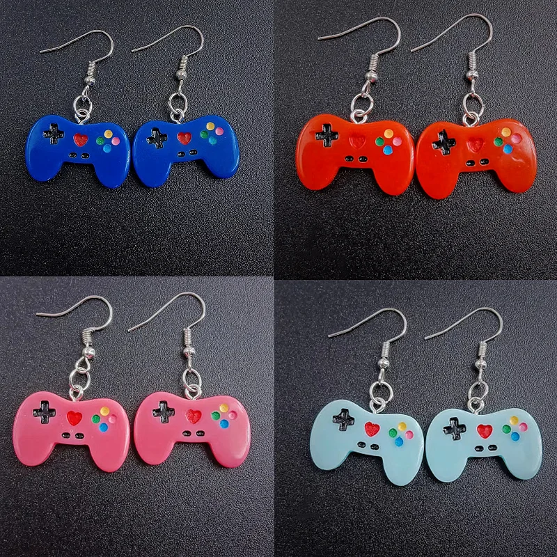 

Earring For Women Resin Drop Custom Made Handmade Cute Girls Gift Eardrop Recreational Machines Game Fandle Gift Jewelry Party