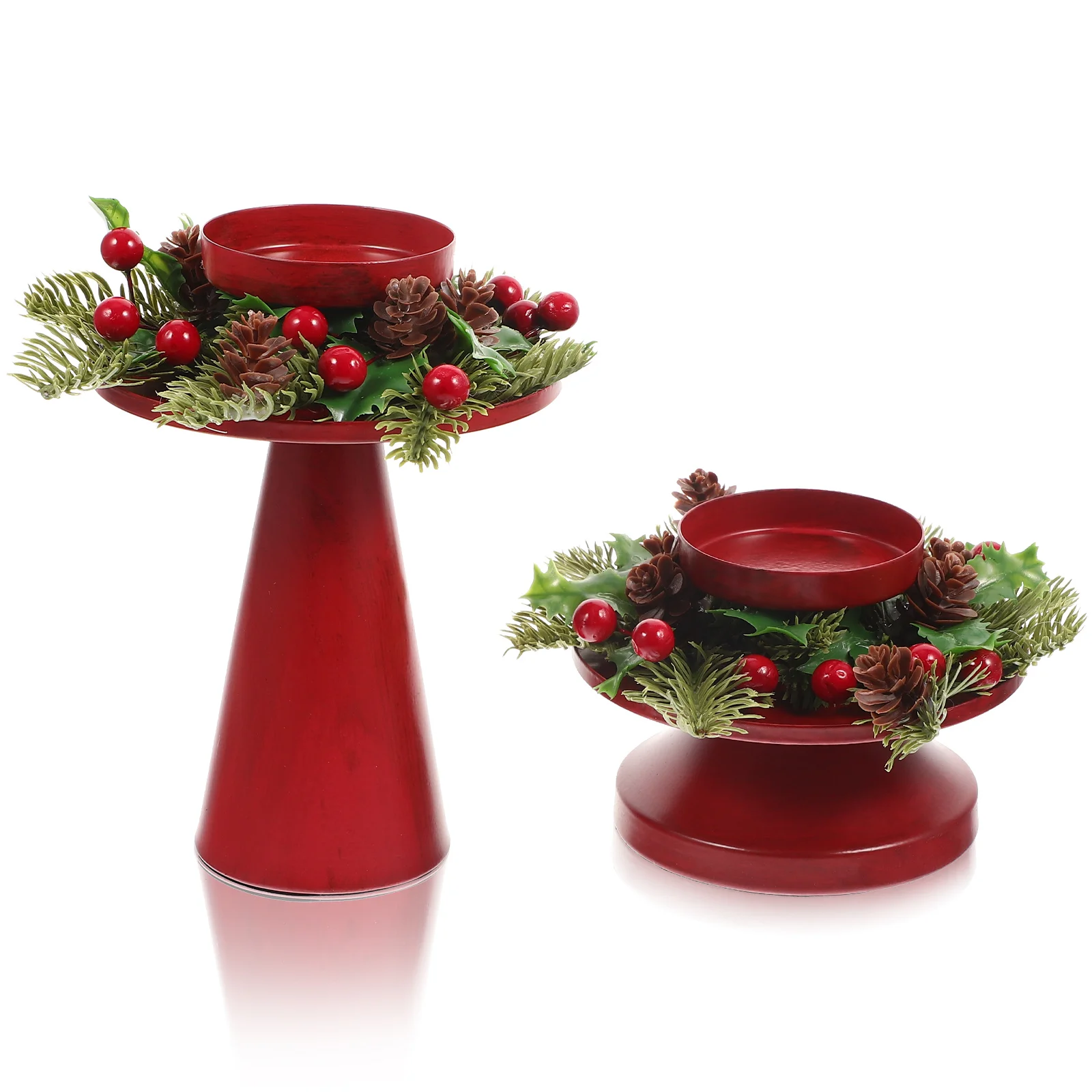 

Holder Christmas Tealightstand Candlestick Festival Iron Container Votive Metal Rings Adornmentgift Party Supply Desktop