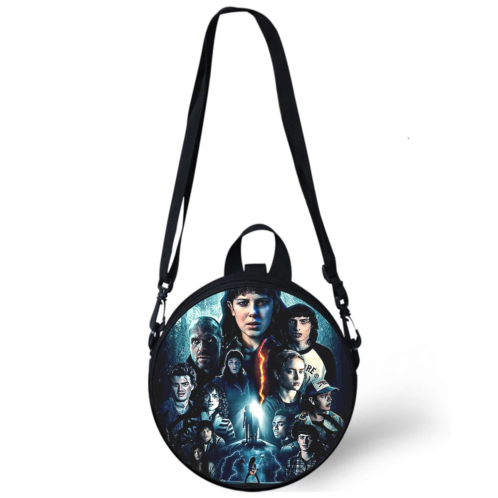 Stranger Things Child kindergarten Bag 3D Print Crossbody Shoulder Bags For School Women Mini Round Bagpacks Rugtas Bag
