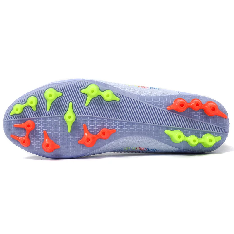 Fashion Purple AG/TF Football Boots Men Turf Sneakers Non-slip Crampons Futsal Soccer Shoes for Men Women Zapatos De Futbol 2022