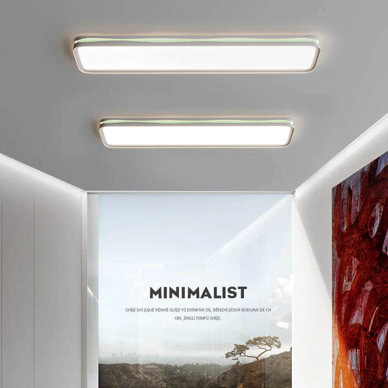 

Креативный светодиодный потолочный светильник для дома, прихожей, коридора, длинный светильник, современный минималистичный балкон, маленький потолочный светильник для гостиной