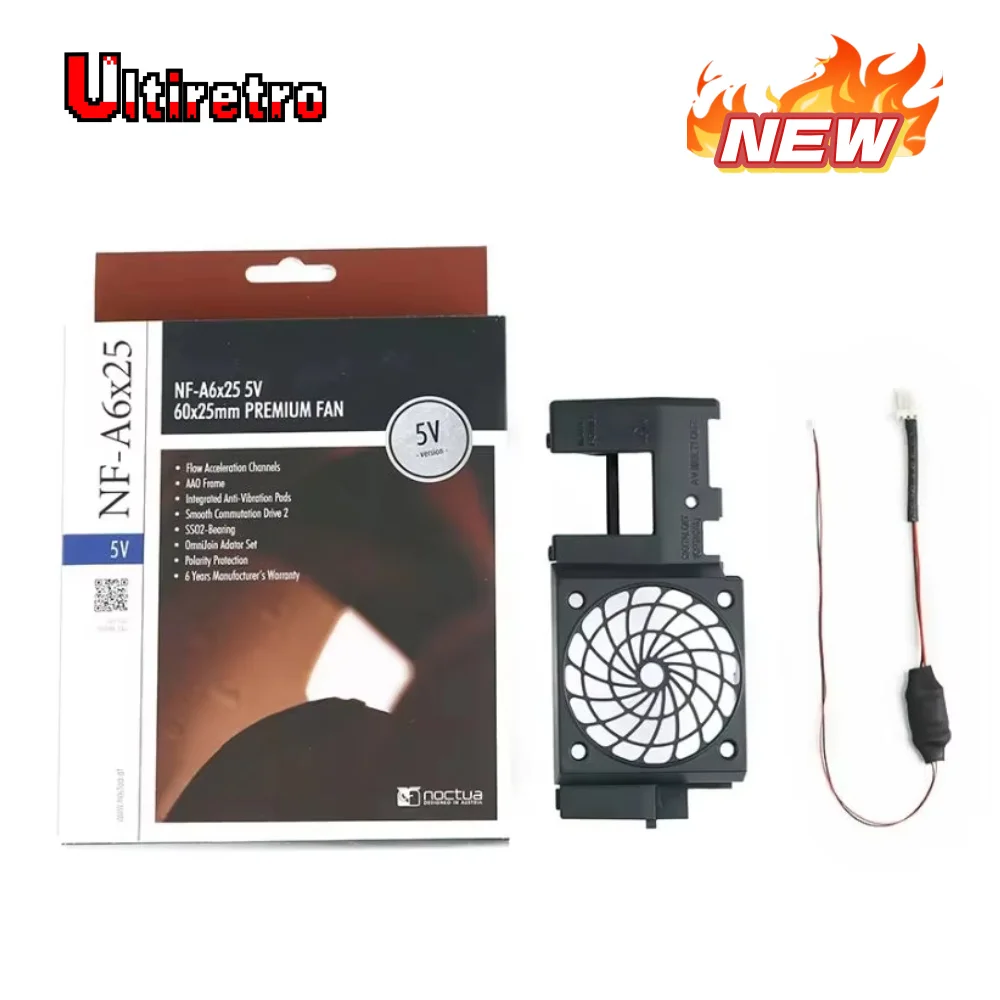 Фото Бесшумный кронштейн охлаждающего вентилятора 5 В для PS2 Fat Noctua NF-A6*25, комплект вентилятора 5 В для PS2 (SCPH-3XXXX&SCPH-5XXXX) №1