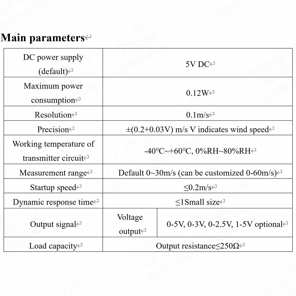 Уличная Метеостанция из поликарбона 8 датчиков скорости ветра 5 В 3 чашки