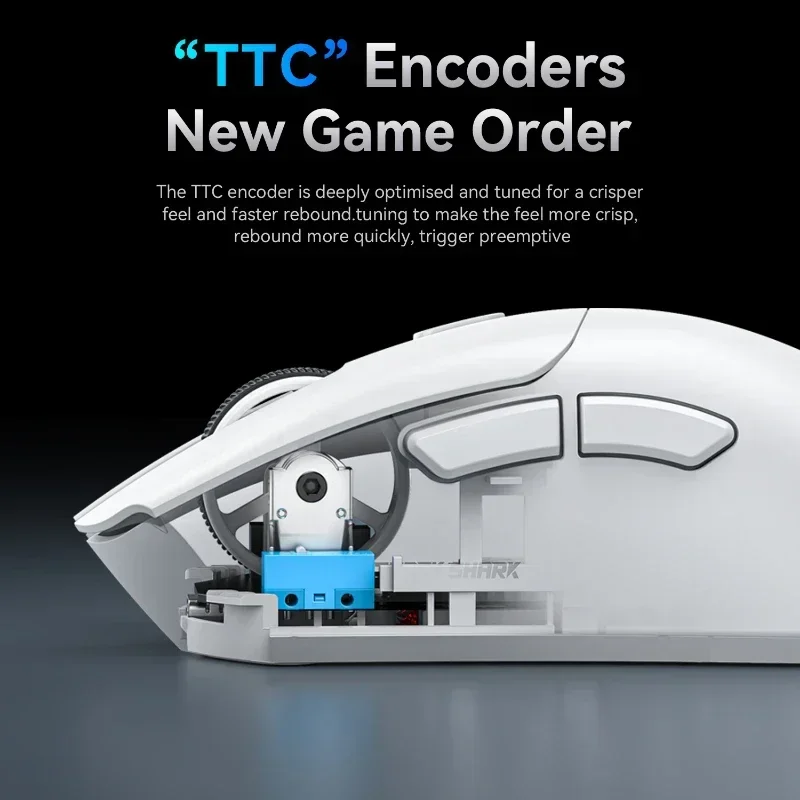 Для беспроводной мыши Attack Shark R1 18000 точек на дюйм 1000 Гц трехрежимное соединение