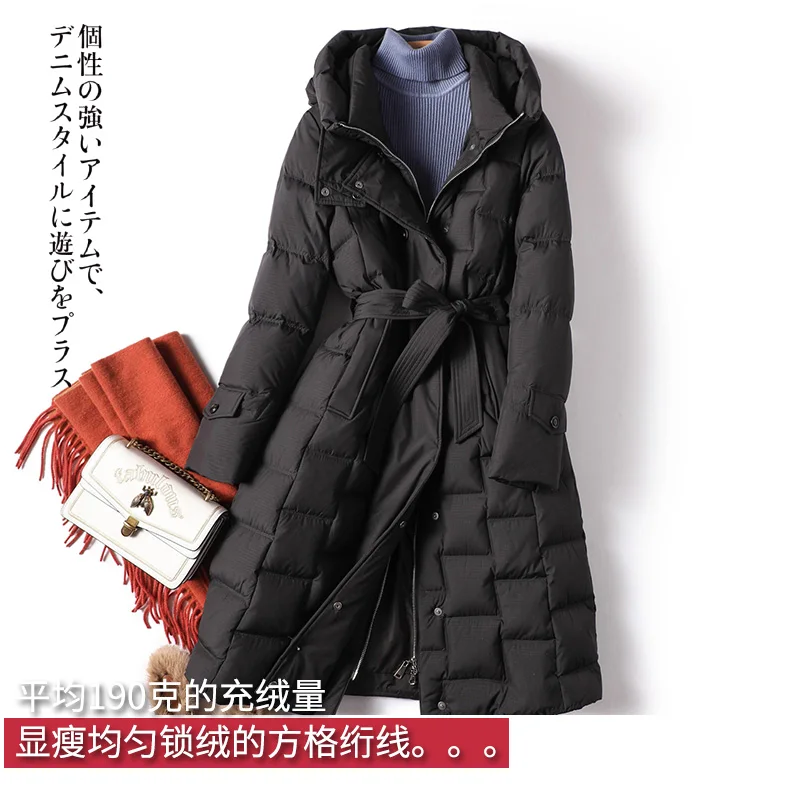 High Quality Winter Jacket Women  Casacos De Inverno Feminino  90%  White Duck Down  Long  Luxury  Abrigos Mujer  Coat