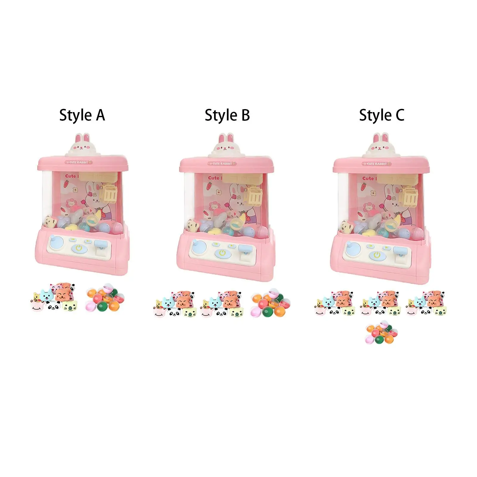 

Claw Machine with Music and Lighting Gift Arcade Game mini Miniature Catching Doll Machine Claw toy Game Children