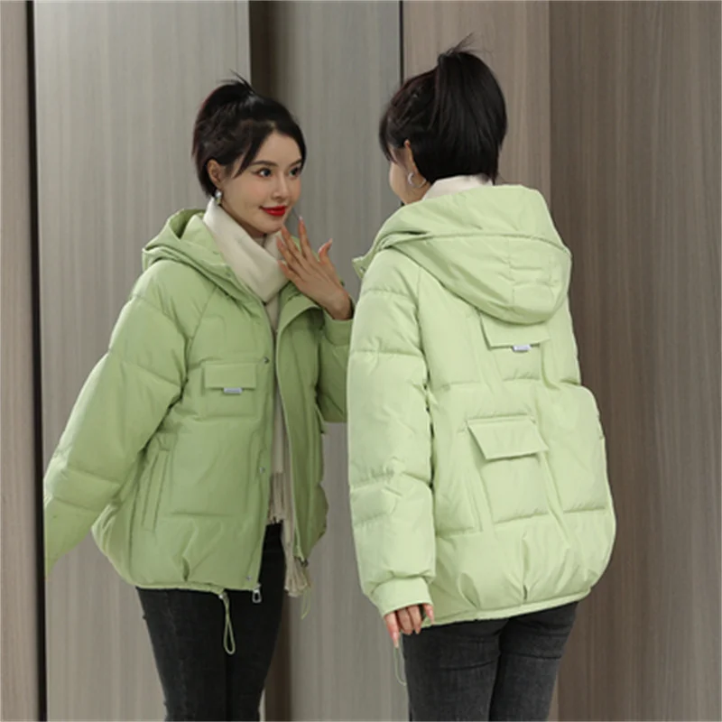 

Off-season Down Padded Coat Women Short Section 2022 New Korean Version Padded Jacket Bread Coat Cotton Coat Female Winter Coat