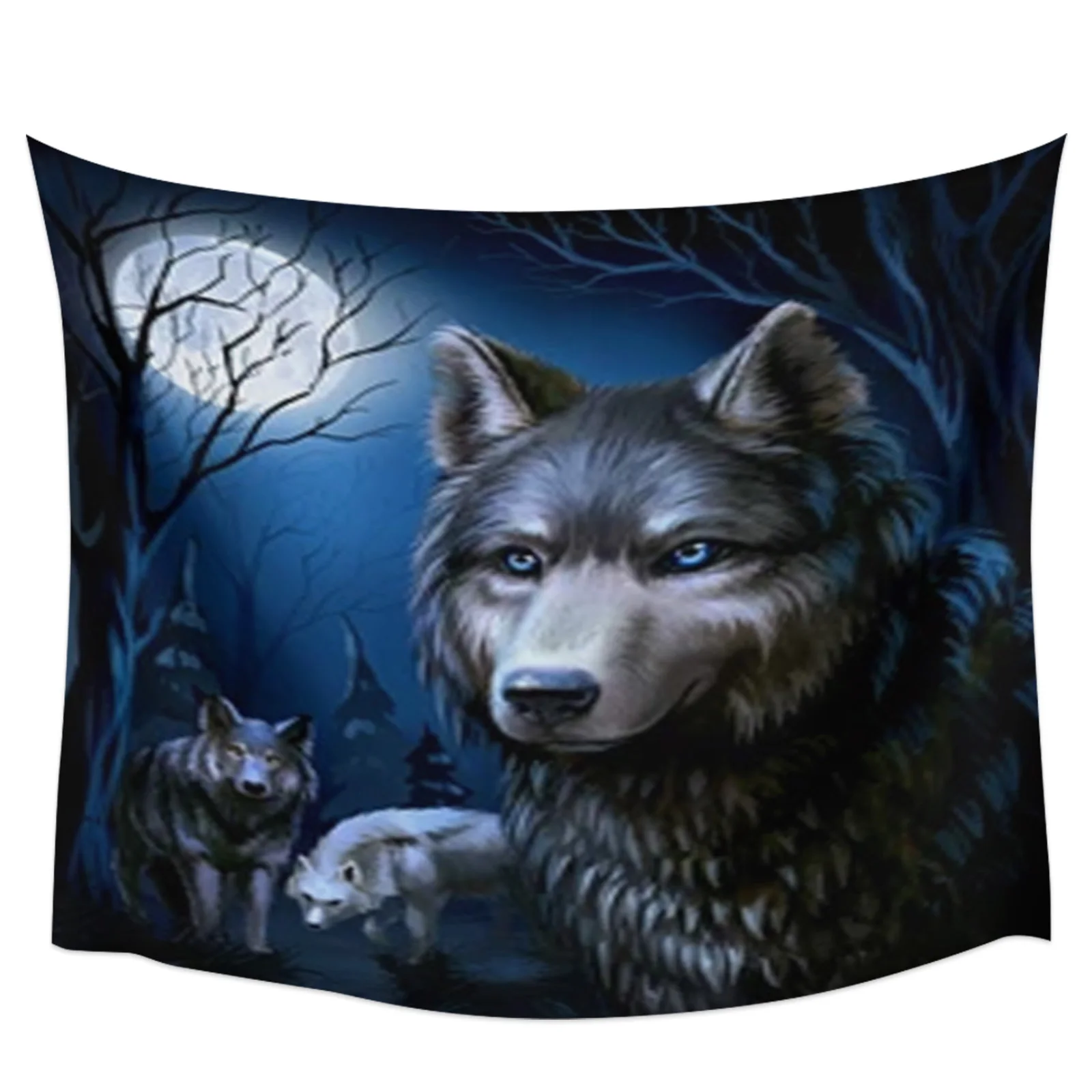 

Настенный декоративный гобелен Wolf Wild гобелен с животными для спальни или спальни