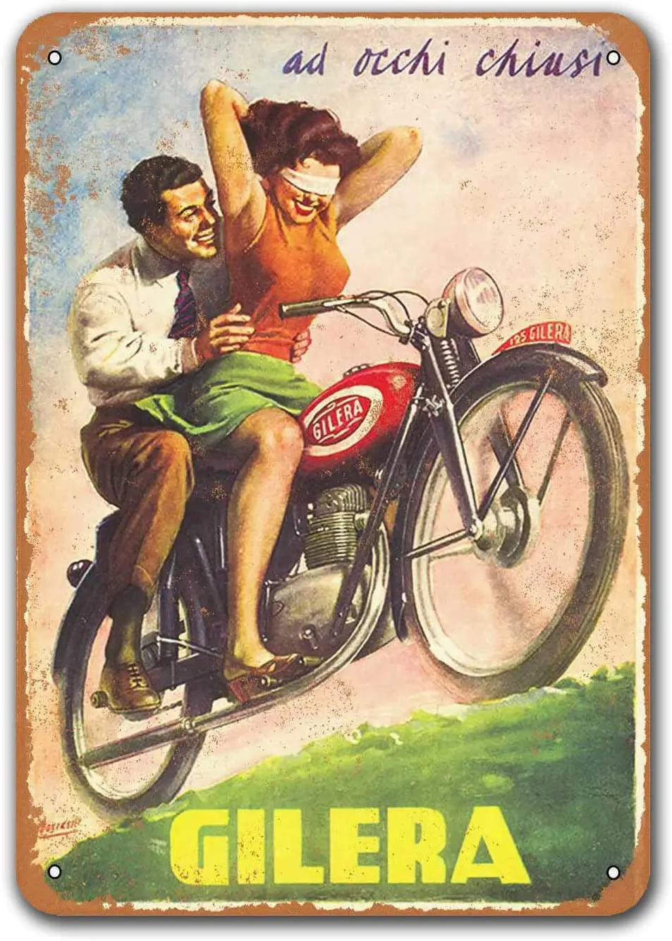 

Жестяной знак Gilera для мотоциклов и старых автомобилей, винтажный металлический плакат Sisoso для гаража, мужской пещеры, Ретро Декор для стен ...