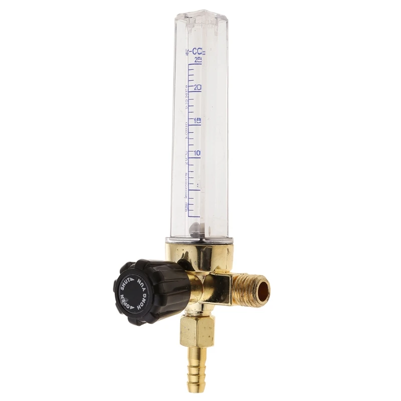 

1/4PT Thread 7mm Barb Argon Ar CO2 Gas Flow Meter Ar Welding Regulator 0.35 MPA