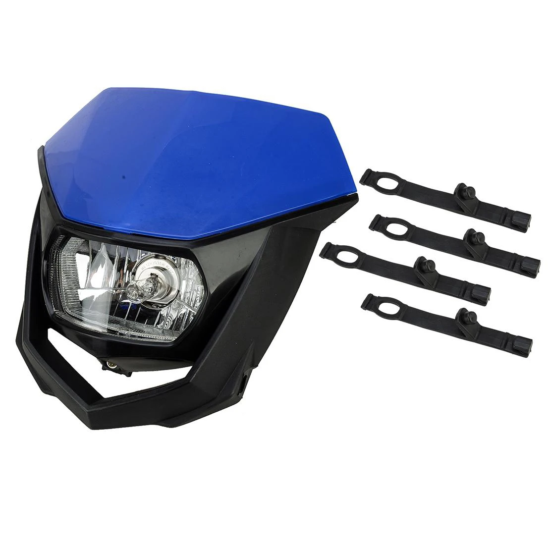 

Передняя галогенная фара для мотокросса, 12 В, подходит для Yamaha YZ XT WR TTR 125 230 250 450 H4 35 Вт, мотоциклетный внедорожный велосипед