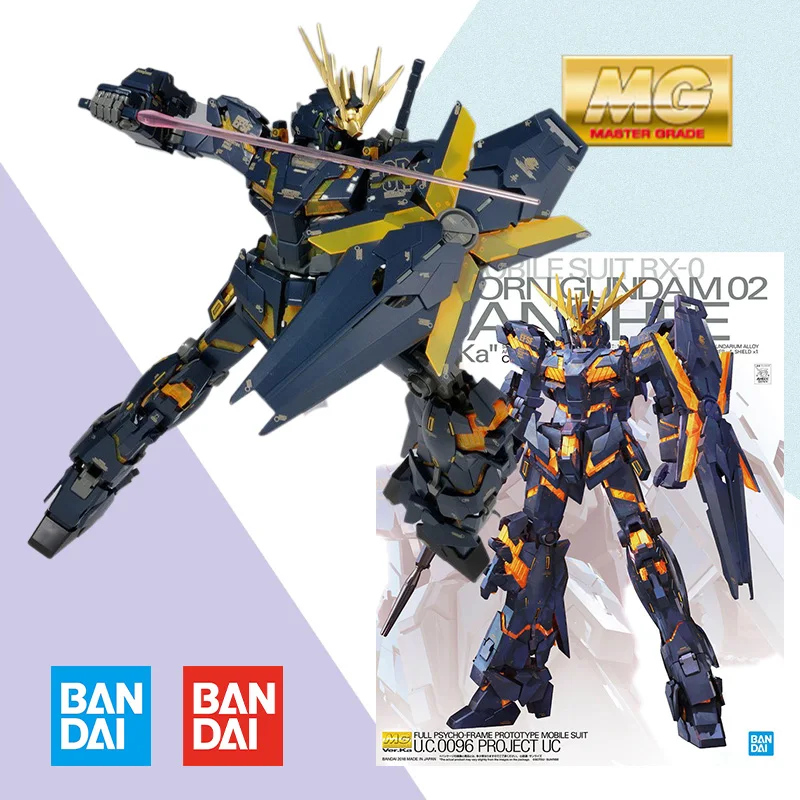 

MG 1/100 GUNDAM RX-0 Единорог 2 BANSHEE VER.KA мобильный костюм Aninm Полный Набор фигурок Bandai оригинальная коробка модель игрушки подарки