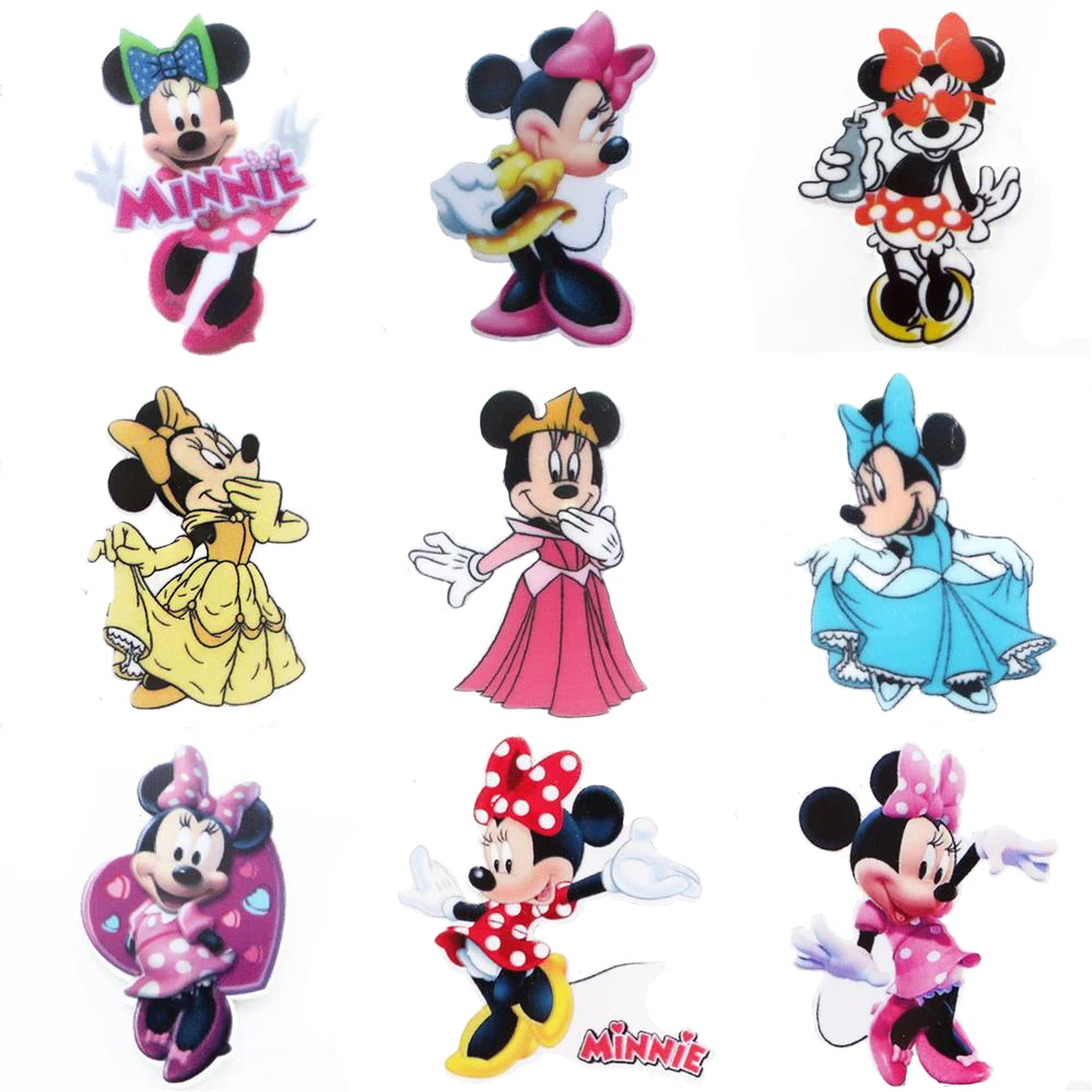 Disney Микки Минни 5 шт./лот плоские полимерные принадлежности для рукоделия Кабошон