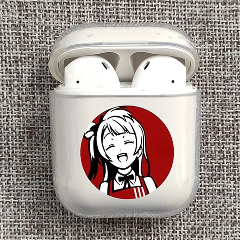 

Чехол для наушников Airpods 1/2, защитный чехол для наушников с анимацией, защитный чехол, чехол с милым Кодори минами, беспроводной Bluetooth защитны...