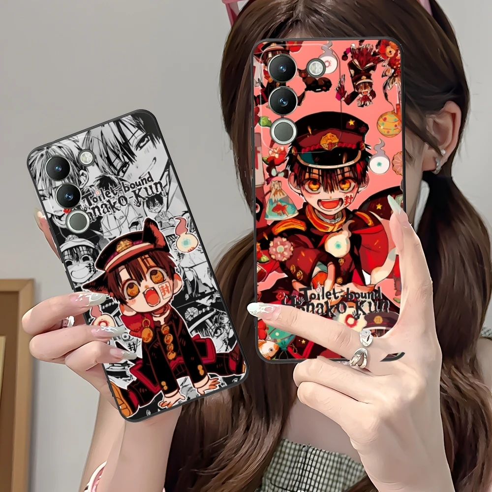 Умный чехол для мобильного телефона Hanako Kun черный мягкий VIVO Y95 Y93 Y31 Y20 V19 V17 V15 Pro X60 NEX