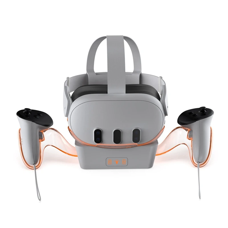 Беспроводная зарядная док-станция для Meta Quest 3 RGB Oculus контроллер зарядной станции