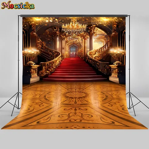 Mocsicka тематический фон для фотосъемки с изображением Королевского замка и дворца, декорация, Фотофон на заказ, баннер на день рождения