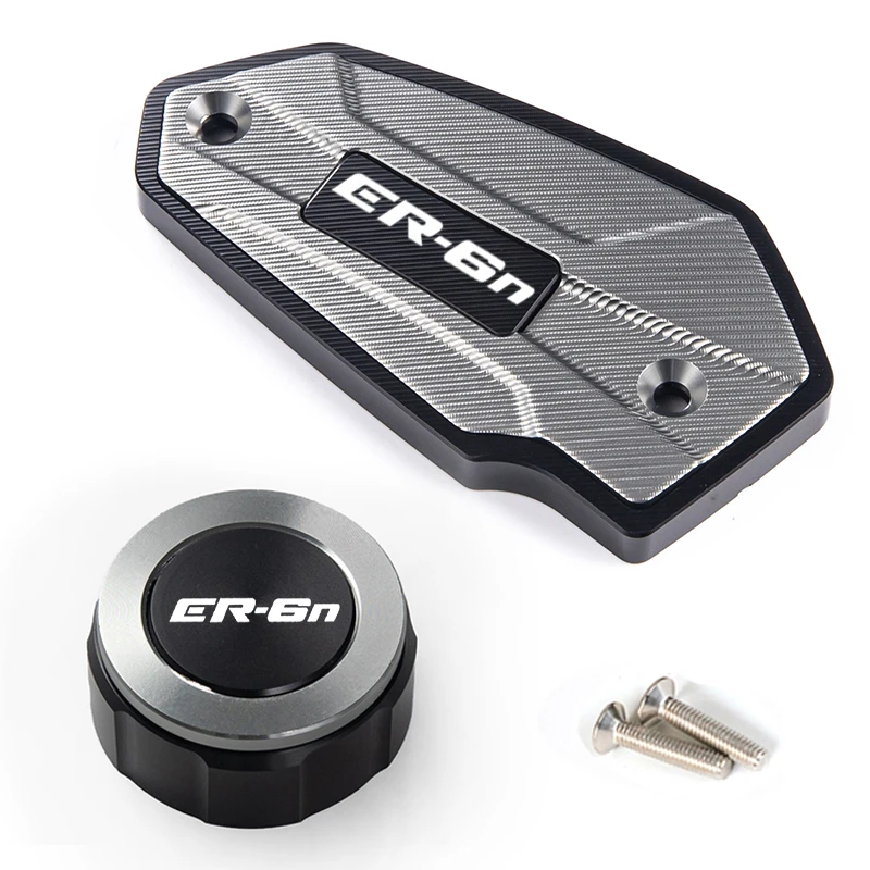 

For KAWASAKI ER6N ER-6N 2009-2015 2011 2012 2013 2014 Motorcycle front and rear brake fluid tank cap and filler cap accessories
