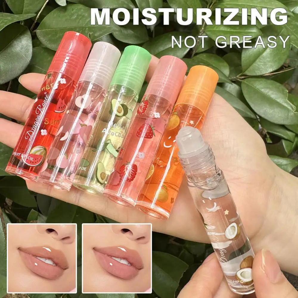 

6/1PC Random Transparent Lip Gloss Clear Oil New Lip Glaze Velvet Matte Sexy Cute Fruit Lip Balm Liquid Moisturizing Plumper