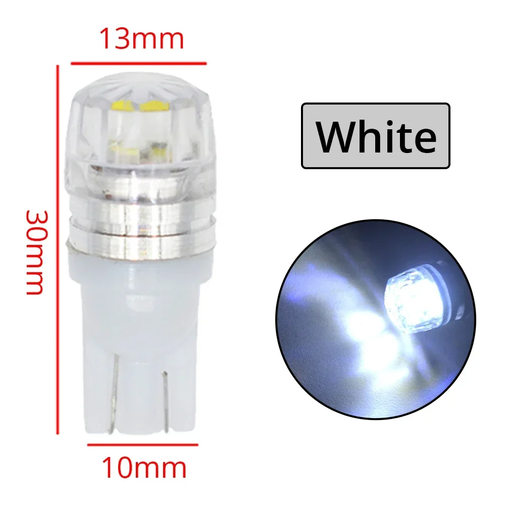 

2 супер ярких светодиодных лампы постоянного тока 12 В, автомобильная сигнальная лампа T10 W5W 194 с низким энергопотреблением, автоматический клин, резервный парковочный багажник, задние фонари