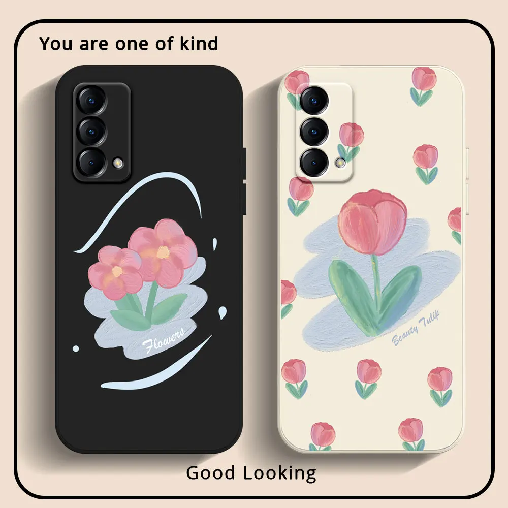 Новинка Цветочная флейта для Realme GT Master Edition V50S V13 9 Q3i Q3 Pro карнавальный