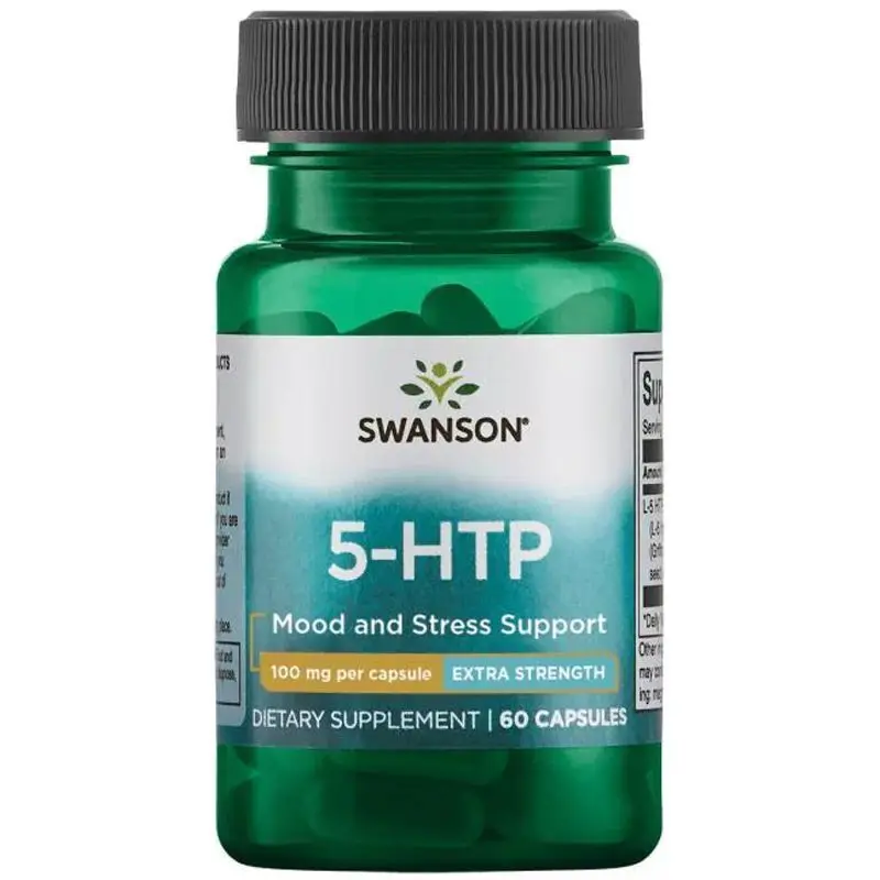 

5-HTP, коррекция настроения и напряжения, поддерживает пищевую добавку экстра-интенсивности, 100 мг * 60 капсул