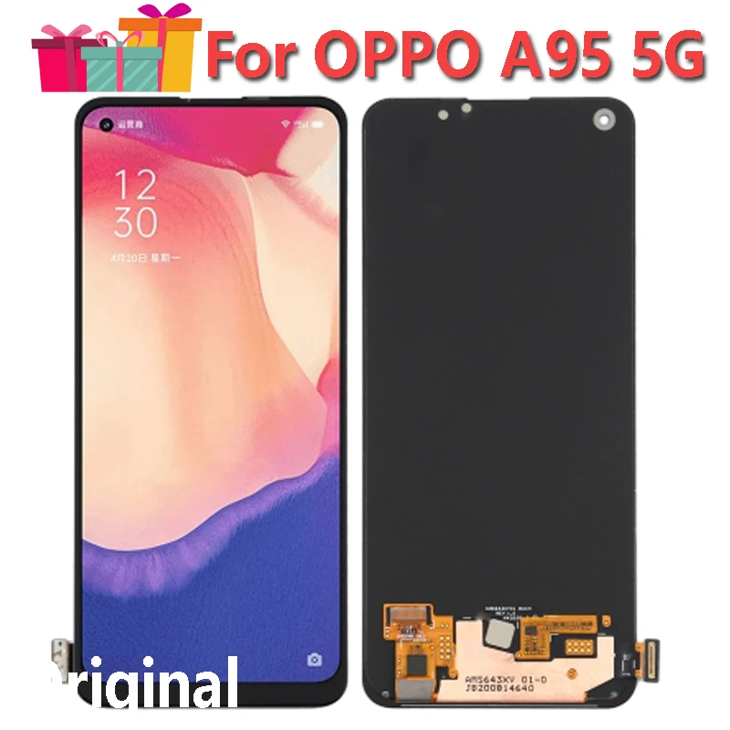 6.43" Original Display Replace For OPPO A95 5G PELM00 LCD Touch Screen Digitizer Assembly