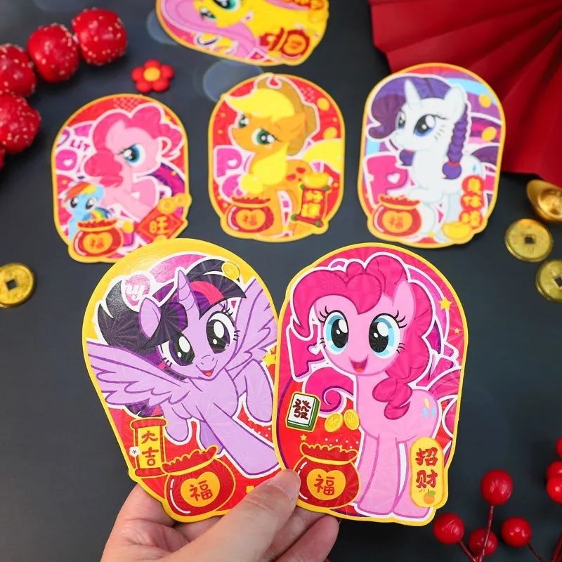 Новый милый красный конверт My Little Pony мини-красный сделай сам новогодний детский