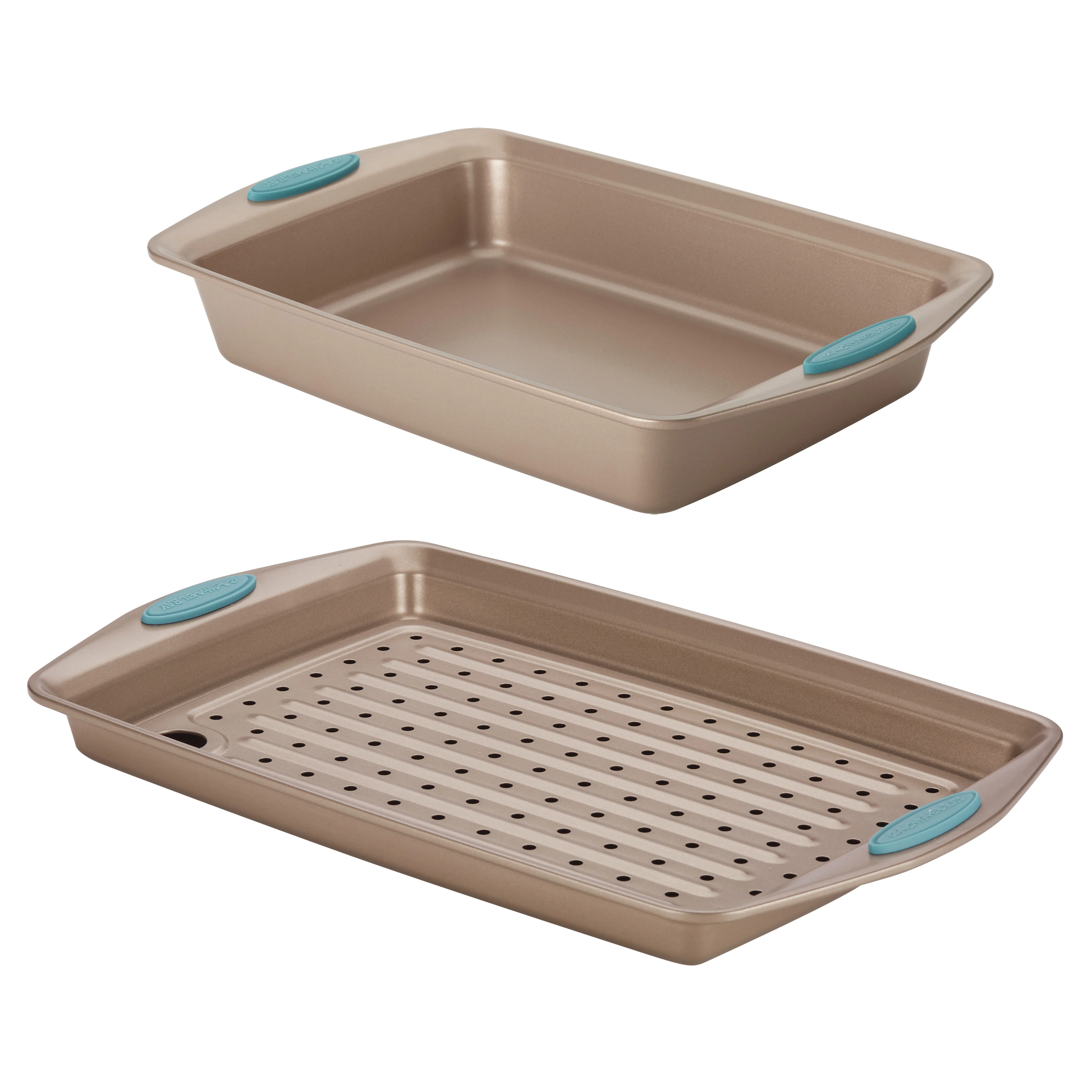 

3 Piece Cucina Nonstick Bakeware Set, Agave Blue