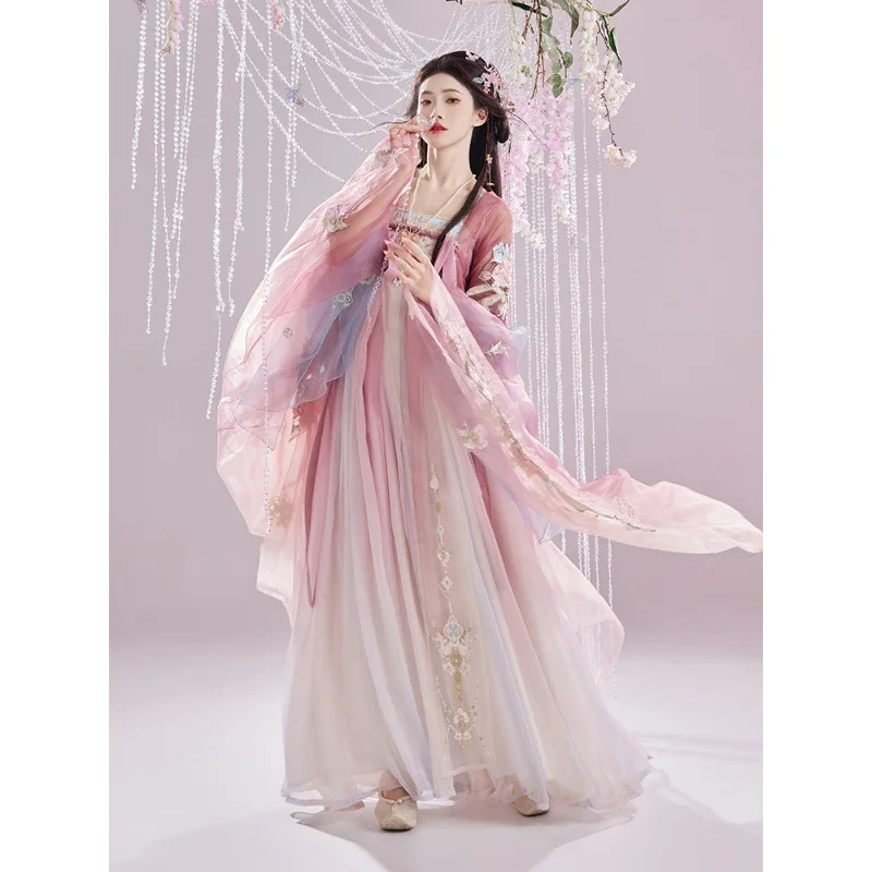 JY18 оригинальная Женская юбка Hanfu с вышивкой Модифицированная в стиле Хань длиной