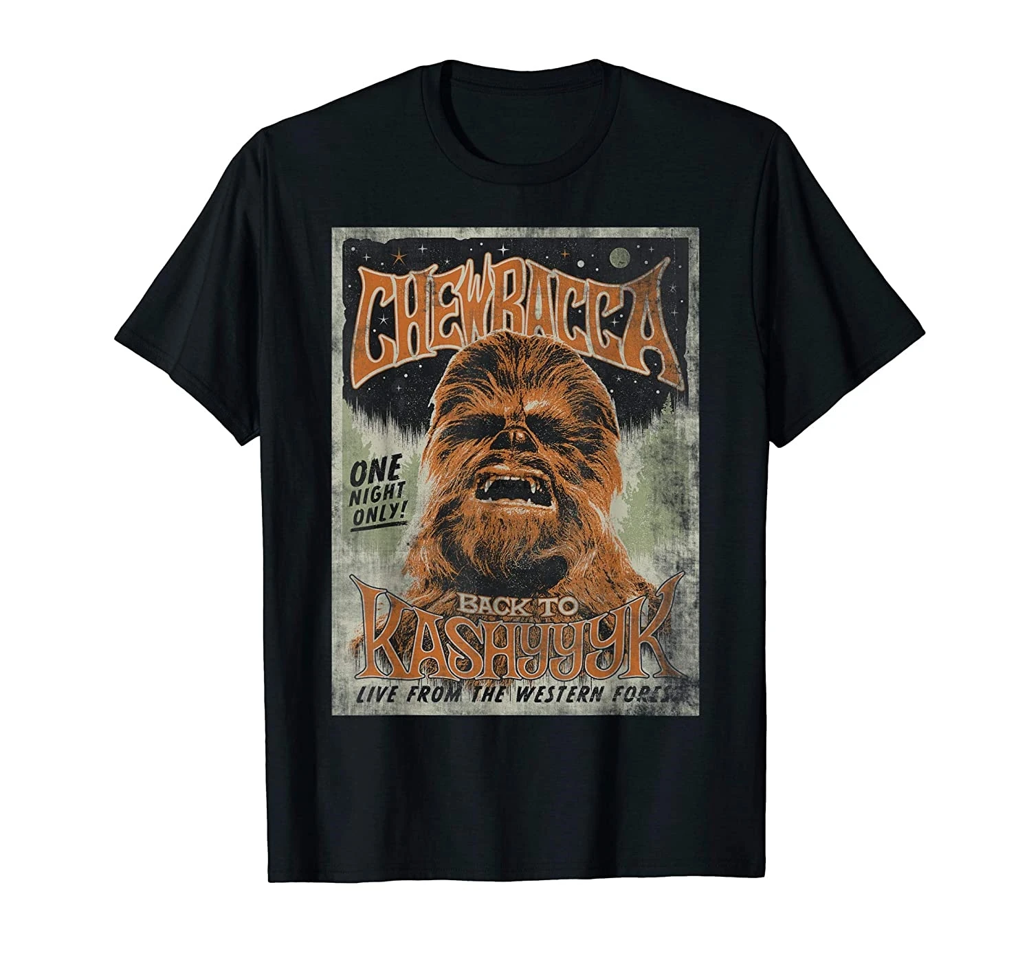 

Винтажная Футболка Chewbacca Back в Kashyyyk