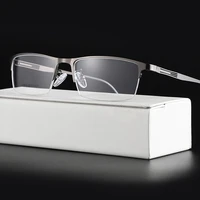 fashion new trend alloy halfrim frame reading glasses luxury optical eyeglasses for men 1 1 5 2 2 53 3 5 4