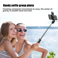 selfie stick wireless bluetooth compatible foldable mini slr tripod with fill light remote control compatible for ios android